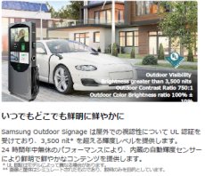 画像3: SAMSUNG　75V型　3500cd/㎡　あらゆる環境に耐えうる高輝度な屋外サイネージ (3)